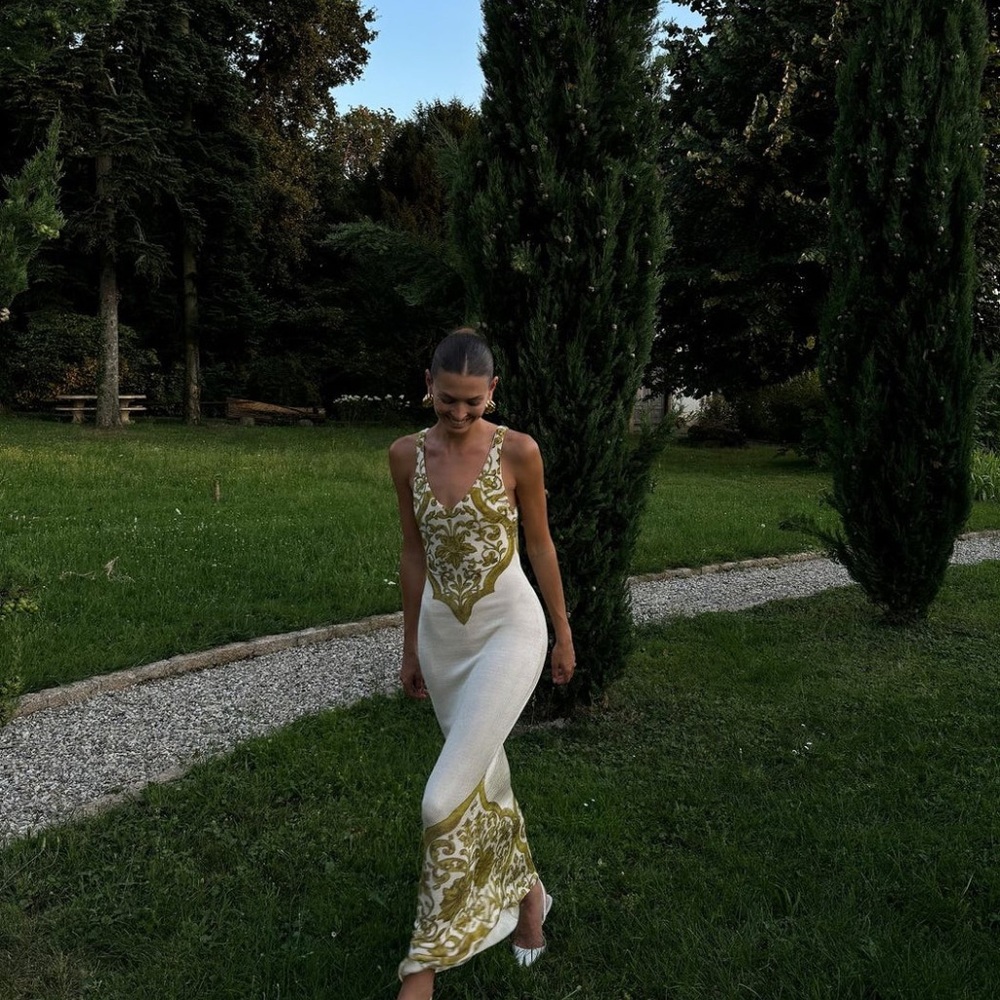 NWT | Savannah Morrow Bruna Sicilian Viscose Maxi Dress ($560 MSRP) - Picture 5 of 7